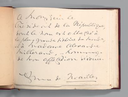 NOAILLES (Anna de). Les Forces éternelles. Paris, Arthème Fayard, n. d. [1920]. 
...