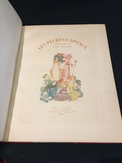 [DETOUCHE (Henry)]. Les Péchés capitaux. Paris, Librairie Artistique Boudet,
Éditeur,...