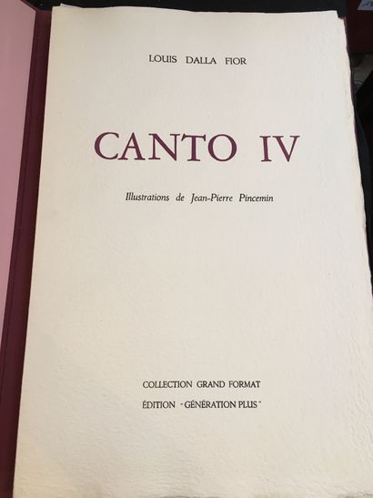 DALLA FIOR (Louis). Canto IV. S. l., Édition «Génération Plus», n. d. [1977].
Grand...