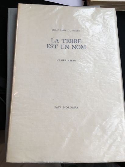 guibbert (Jean-Paul). The Earth is a name. S. l., Fata Morgana, n. d. [1981]. 
 In-4°...