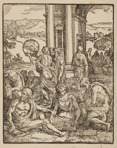 null Giuseppe PORTA (1520-1575) 

l'Académie des sciences.

Célèbre gravure frontispice...