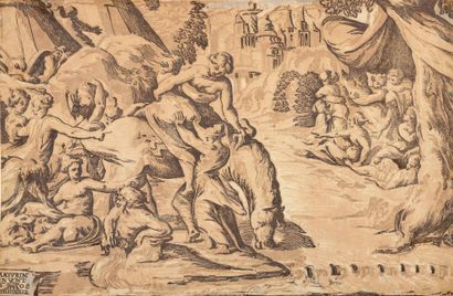 null Nicolas VINCENTINO(c.1510-?)

Clélie traversant le Tibre. Gravé d'après Maturino.

Chiaroscuro...