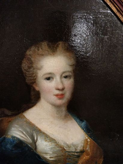 null Ecole française du XVIIIème siècle

Portrait de femme à la robe bleue et blanche

Huile...