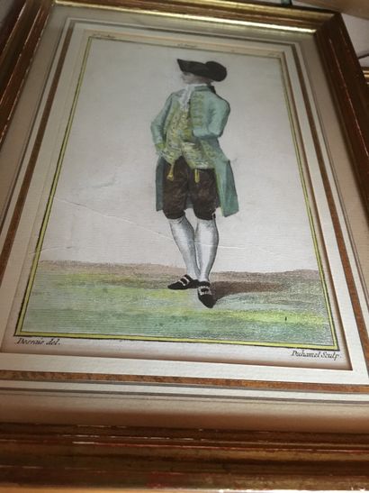 null Lot of framed pieces, reproductions, fashion prints, views of Paris etc.. (inv....