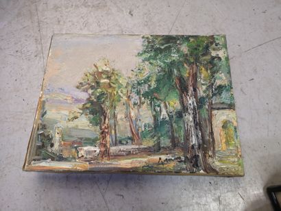 null Jean VINAY (1901-1978). 8 oils on canvas, various landscapes. COLLETION ALAIN...