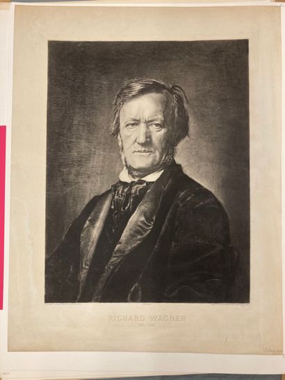 Henry de GROUX (1866-1930) Richard Wagner
Deux épreuves différentes. Lithographies...