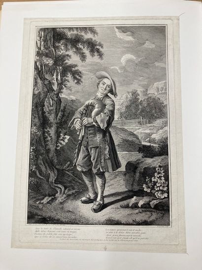Jean -Baptiste DE LORRAINE (1737?) Portrait de l'acteur Champville dans le rôle de...