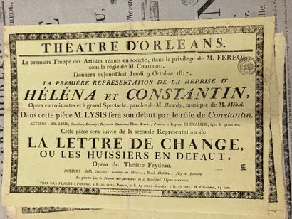 null POSTERS
Posters for the Orleans Theatre, lyrical shows, artists' troupes
Old...