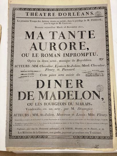 null POSTERS
Posters for the Orleans Theatre, lyrical shows, artists' troupes
Old...