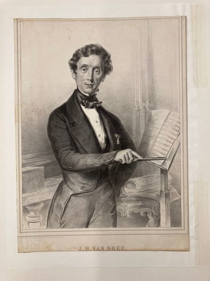 DIVERS MUSICIENS Portraits de F. Mendelssohn, Ed. Wolff, J. B. Van Bree, Herz, Mereau
Par...