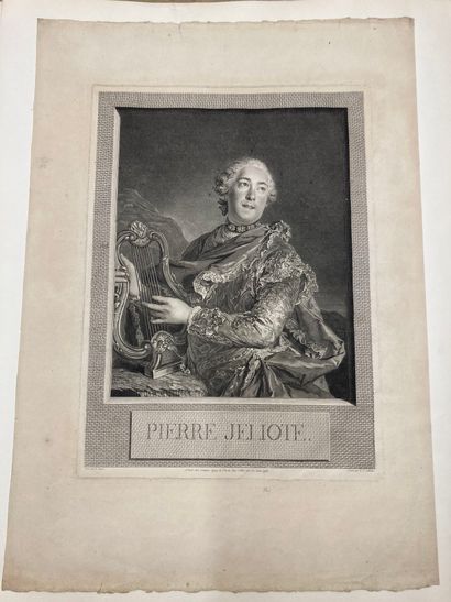 Louis TOCQUE (1696-1772), d'après Pierre Jeliotte, gravé par L. Cathelin. Avec: R....