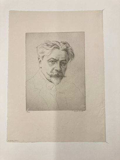 Emil Orlik (1870-1932) Anton Bruckner. Arthur Nikkish. With: A. Bruckner engraved...