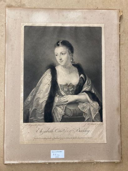 ECOLE ANGLAISE St Peter, Elizabeth, Countess of Berkley engraved by Ardell. With:...