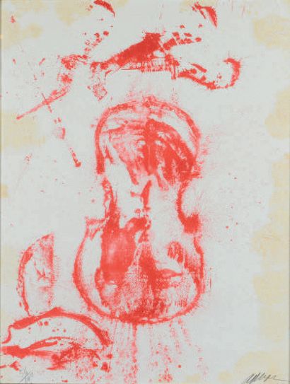 Fernandez ARMAN (1928-2005) Désert rouge, 1970
Lithographie en sanguine, signée numérotée...