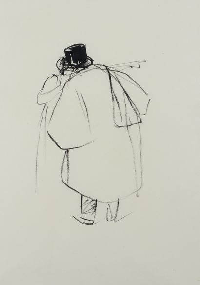 Jean-Louis FORAIN (1852-1931) L'adieu
Dessin à l'encre.
36 x 26 cm