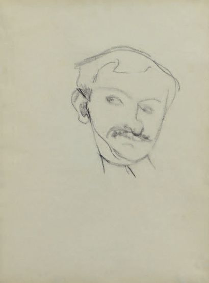 Albert Marquet (1875-1947) Portrait d'homme
Dessin double face au crayon noir.
26,5...