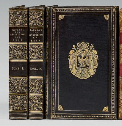 KOCH Tableau des Révolutions de l'Europe. Paris, F. Schoell, 1807, 3 vo­lumes in-8,...