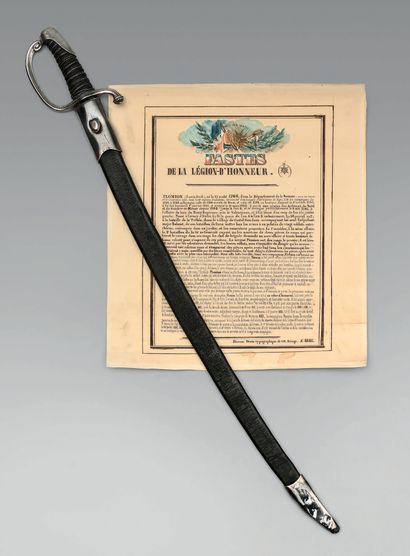 null *Saber of honor of infantry known as lighter, awarded by the First Consul to...