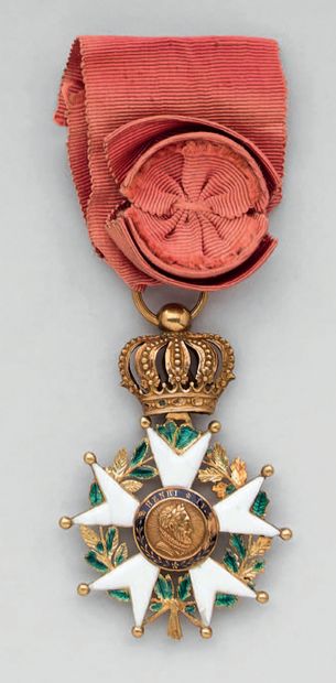null Officer's cross of the order of the Legion of Honor, Restoration model, reverse...