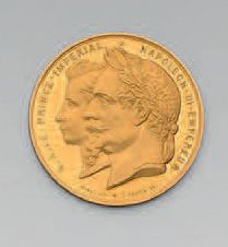 null *Médaille de l'Exposition maritime internationale du Havre de 1868, en or, gravée...