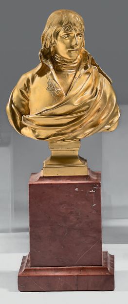 Charles Louis Corbet (1758/1808), d'après buste du général Bonaparte en bronze doré,...
