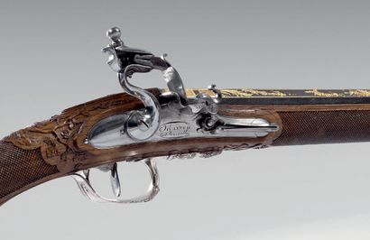 null Magnificent small flintlock shotgun of young man or woman of the Manufacture...