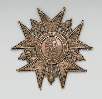 null Plaque de grand-croix de l'ordre de la Légion d'honneur ayant appartenu au maréchal...