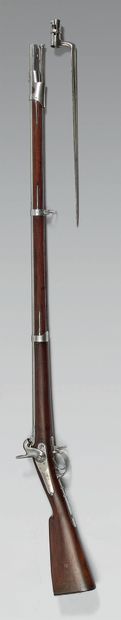 null Fusil d'infanterie à percussion de voltigeur modèle 1842 T, canon poinçonné...