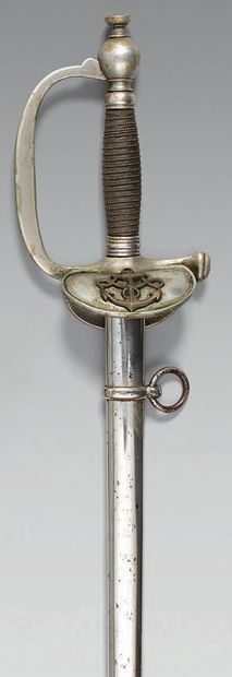 null Épée de sous-officier rengagé d'infanterie de marine modèle 1887, garde en métal...