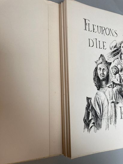 null LEBLANC (Henri) Fleurons d Ile-de-France. In-folio en feuilles sous chemise,

étui...