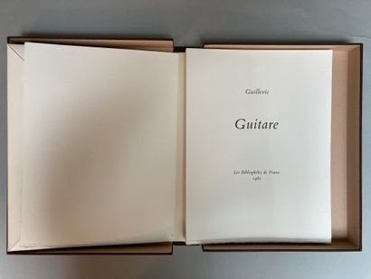 null GUILLEVIC (Eugène) - GUITARE. Les Bibliophiles de France, 1982. 

In-4° en feuilles,...