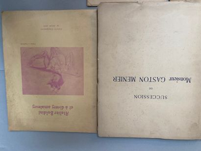 null 3 catalogues de ventes : 

- Succession Gaston MENIER, Galerie Charpentier

novembre...