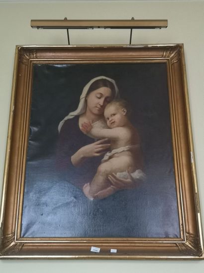 null Ecole ITALIENNE du XIXème siècle

Vierge à l'Enfant

Toile

93 x 75 cm environ

Accidents

Lot...