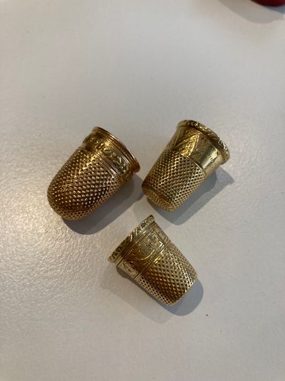 null 3 gold thimbles

one joined a case damaged

12g

lot sold as is