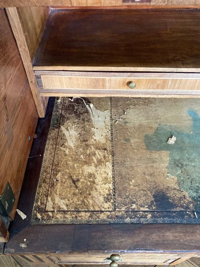 null A veneered cylinder desk decorated with music trophies

Eastern work, Louis...