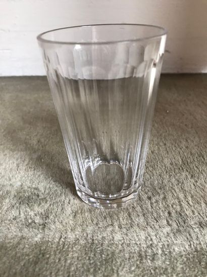  Set of port glasses with cut sides 
Sold as is