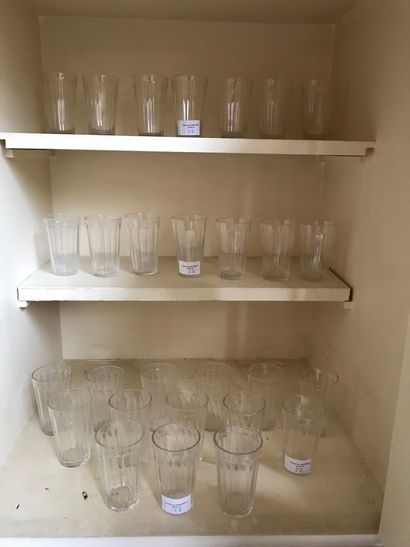 Set of port glasses with cut sides 
Sold...