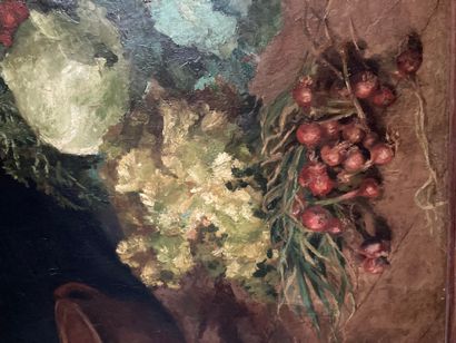 null Ref 25: Nature morte aux légumes

Huile sur toile signée et datée en bas à droite...