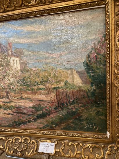 null In the taste of Sisley

View of a house and trees in bloom

26,5 x 41,8 cm

Oil...