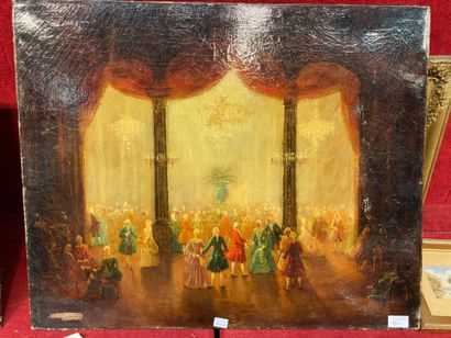 null Ecole vers 1900


Scène de bal


Huile sur toile (restaurations)


60 x 73 cm


Ref...