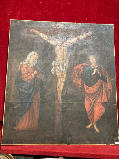 null Ecole du XVIIIème siècle 


Crucifixion


Huile sur toile (accidents)


130...