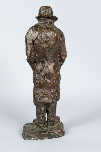 null Arbit BLATAS (1908 - 1999) - Portrait de Chaim Soutine - Epreuve en bronze patiné,...