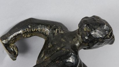null Joseph RIVIERE (1912 - 1961) - Nu allongé - Epreuve en bronze patiné, signée,...