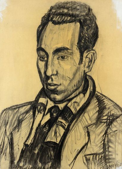 null 
François DESNOYER (1894 - 1972) - Portrait d'homme - Femme endormie - Deux...