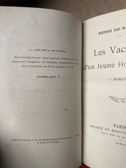null REGNIER, Henri de (1864-1936)

Vacances d un jeune homme sage. Paris : Société...
