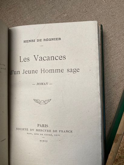 null REGNIER, Henri de (1864-1936)

Vacances d'un jeune homme sage. Paris: Société...