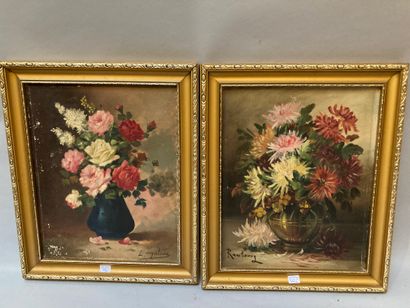 null RAMBOURG. Bouquet de fleurs

Huile sur toile signée en bas à gauche (rayures...