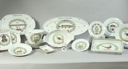
Porcelain of Auteuil Important service of...