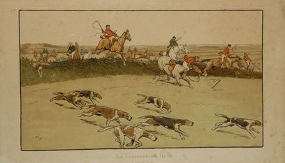 null Cecil ALDIN. Forward away. Nearing the end. Two colour prints from the series...