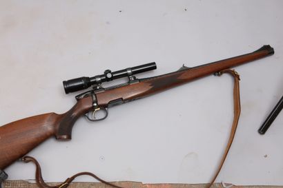null Steyr Mannlicher rifle mod. M calibre 9,3X62 (n°251095). Trigger stetcher. Barrel...